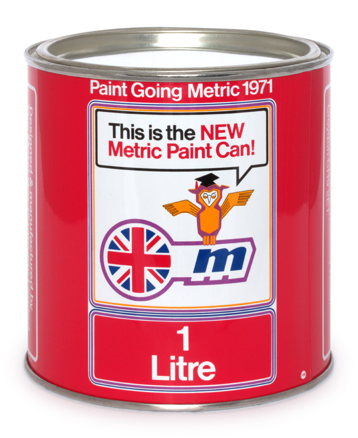 metric paint can - 1970