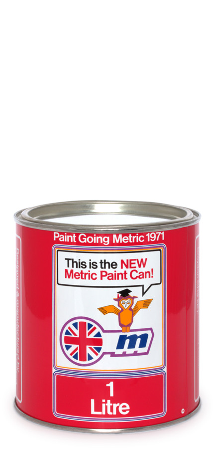 1-litre metric paint can - 1970