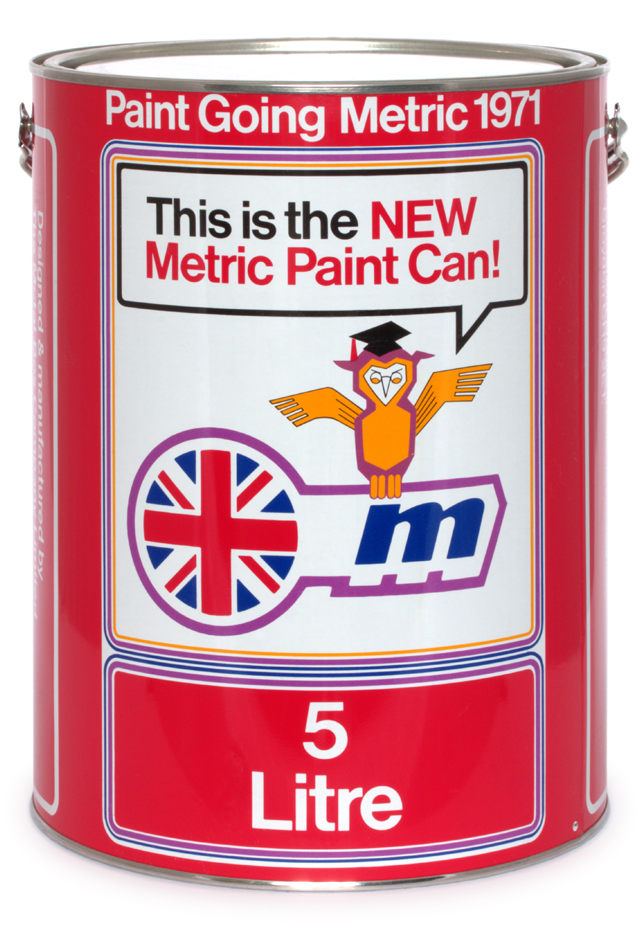 5-litre metric paint can - 1970