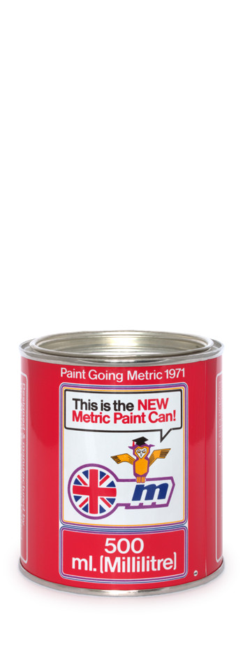 500ml metric paint can - 1970